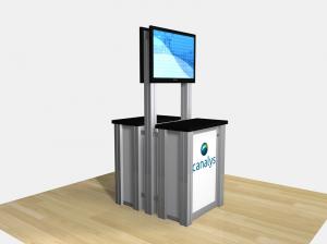 RECN-1256 / Double-Sided Counter Kiosk
