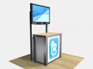 RECN-1232 / Rectangular Counter Kiosk
