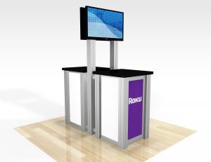 RECN-1257 / Double-Sided Pedestal Kiosk
